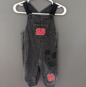 Disney Mickey Mouse charcoal/black overalls